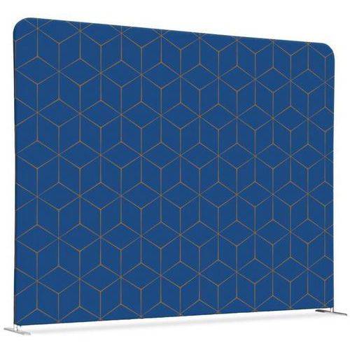 Scheidingswand Textiel 150-150 Dubbelzijdig Hexagon