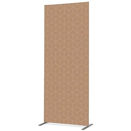 Cloison Deco En Tissu Hexagone Beige - Showdown Displays