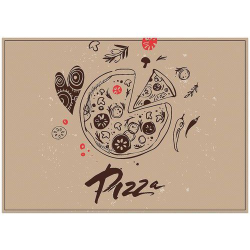 Pizza abstract placemat - Showdown Displays Pizza abstract placemat - Showdown Displays