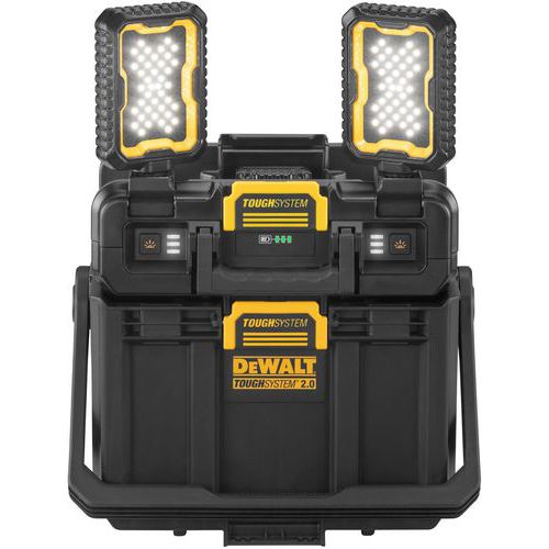 Boîte à outils avec lampe de chantier - Dewalt