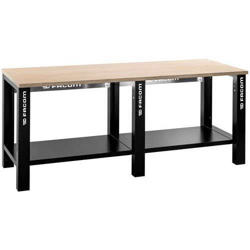 Werkbank standaard met houten werkblad - Facom