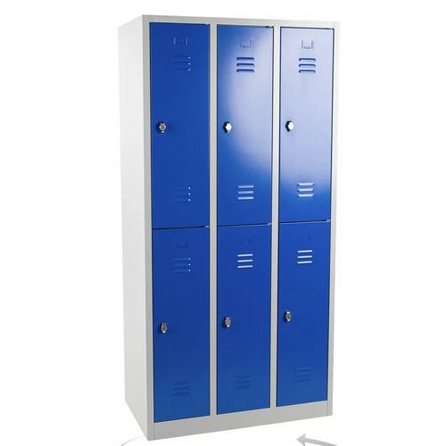 Refurbished garderobekast - 6 vakken - 3 kolommen - Manutan Expert