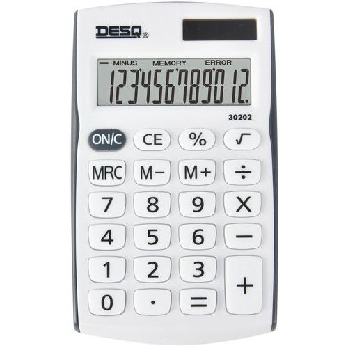 Zakrekenmachine met 12 toetsen 30202 - Desq Zakrekenmachine met 12 toetsen 30202 - Desq