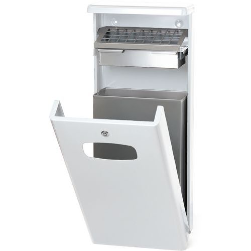 Poubelle d'extérieur avec protection pluie - 32L - V-Part