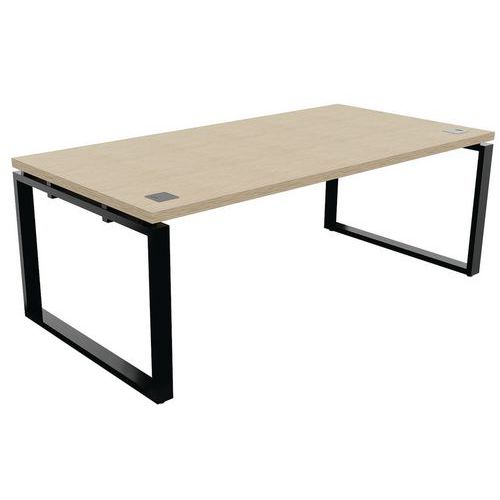 Bureau droit - Pied ruban noir - Buronomic Bureau droit - Pied ruban noir - Buronomic