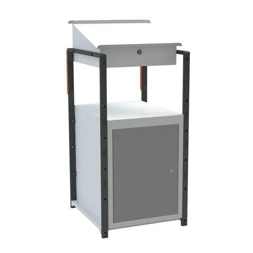 Pupitre atelier bloc 1 porte 4 patins caoutchouc - FIMM Pupitre atelier bloc 1 porte 4 patins caoutchouc - FIMM