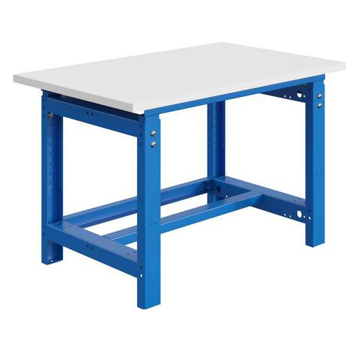 Werkbank SI 28mm melamine werkblad mechanisch verstelbaar Sofame Werkbank SI 28mm melamine werkblad mechanisch verstelbaar Sofame