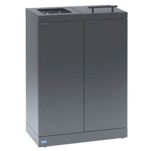 Afvalscheidingsunit Bica 886 2x45 liter antraciet - Bica Afvalscheidingsunit Bica 886 2x45 liter antraciet - Bica