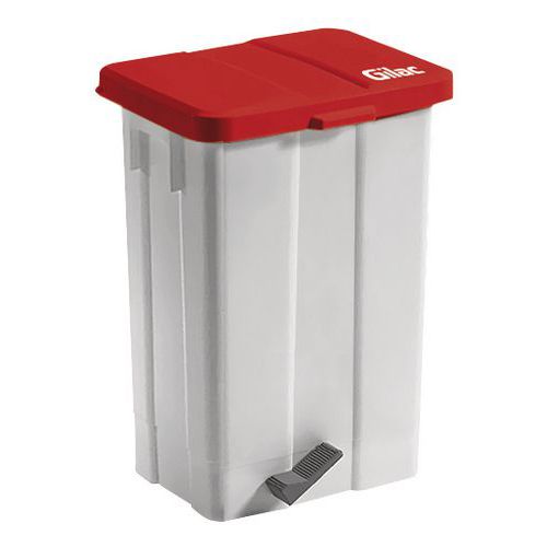 Pedaalemmer 50 L met rood deksel Pedaalemmer 50 L met rood deksel