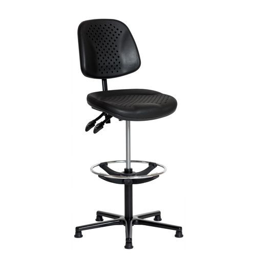 Bureaustoel Airplus ergonomisch aluminium glijders en voetsteun Sofame Bureaustoel Airplus ergonomisch aluminium glijders en voetsteun Sofame