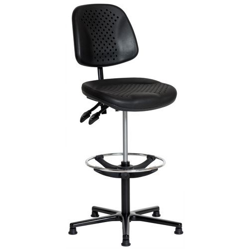 Siège Airplus assise haute réglable sur patins et repose-pieds Sofame Siège Airplus assise haute réglable sur patins et repose-pieds Sofame