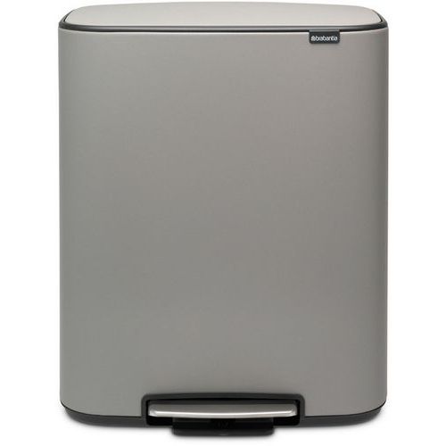 Pedaalemmer Bo met 2 binnenemmers 2x30 liter grijs_Brabantia Pedaalemmer Bo met 2 binnenemmers 2x30 liter grijs_Brabantia